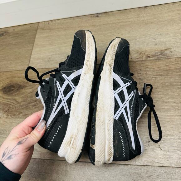 ASICS Gel Contend 7 Black Sneakers Women’s Size 7 - Picture 7 of 10